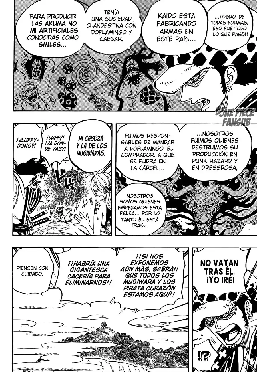 ONE PIECE Capitulo 922: Gobernante-General de los piratas bestia: KAIDO página 5