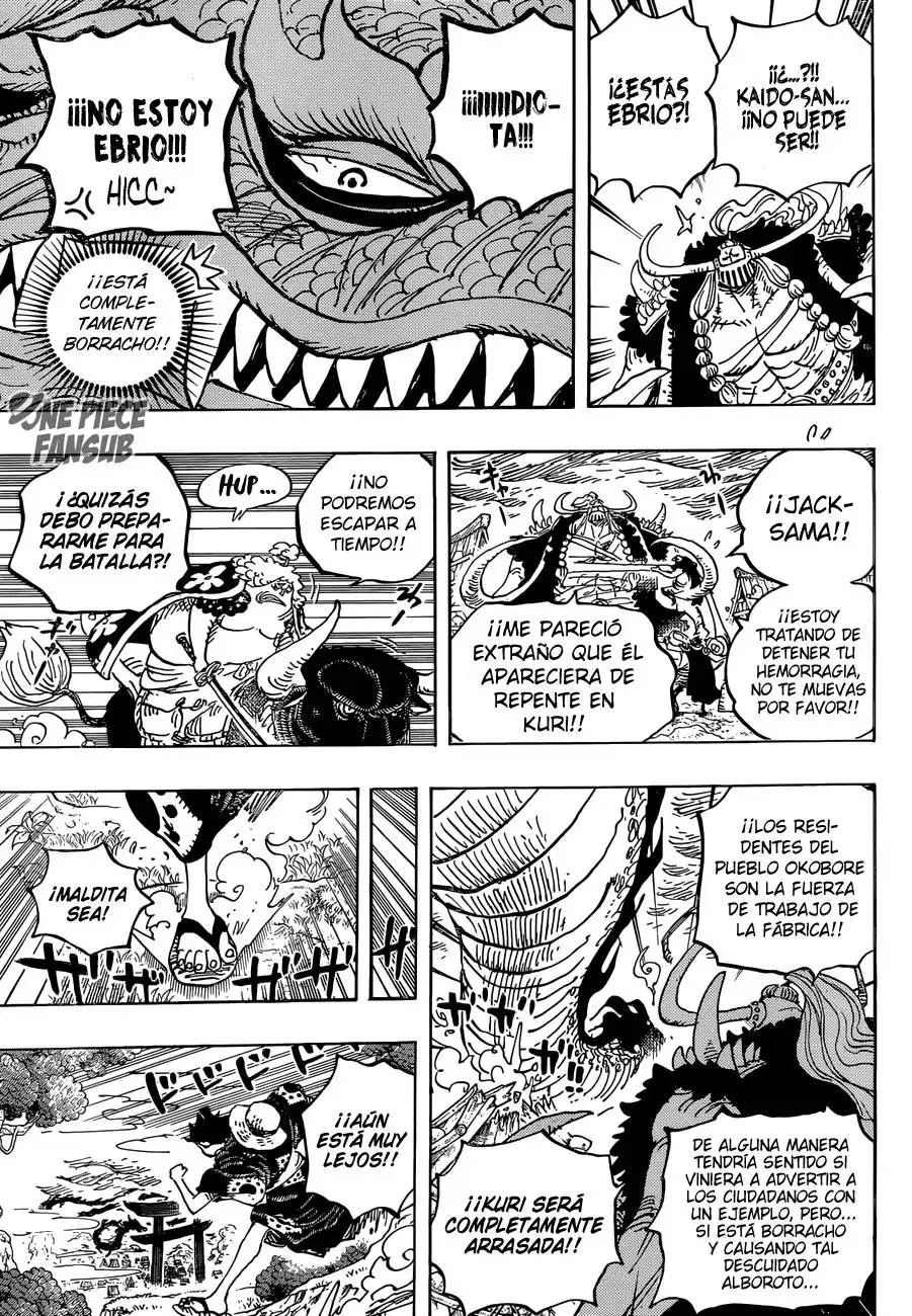 ONE PIECE Capitulo 922: Gobernante-General de los piratas bestia: KAIDO página 9