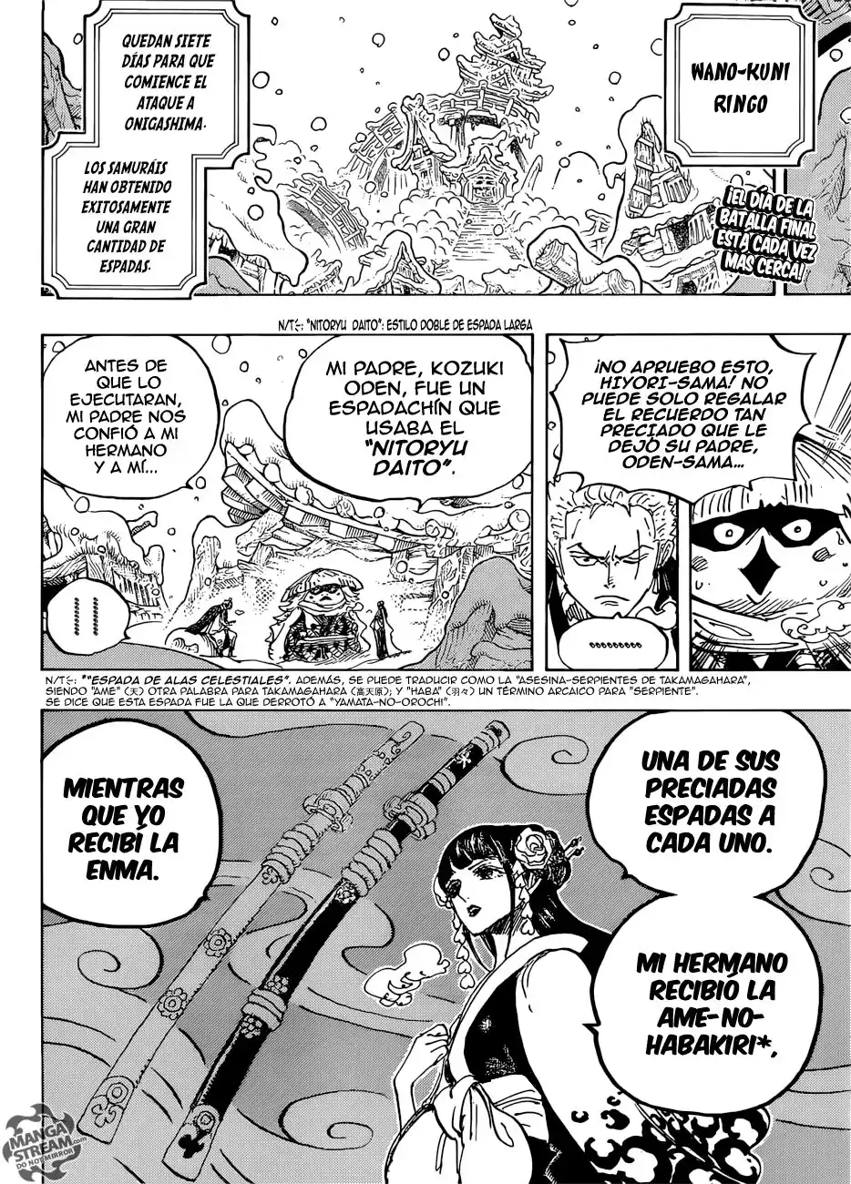 ONE PIECE Capitulo 954: Cómo Darle Alas a un Dragón página 3