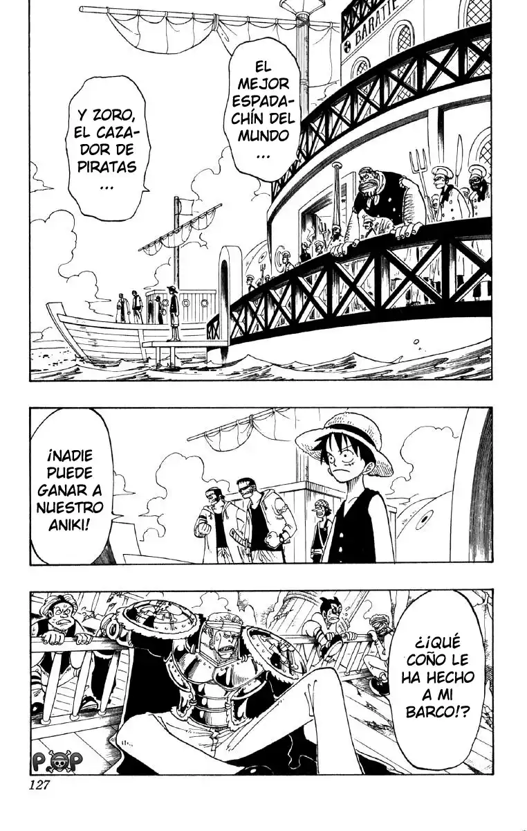 ONE PIECE Capitulo 51: "Roronoa Zoro cae al Mar" página 3