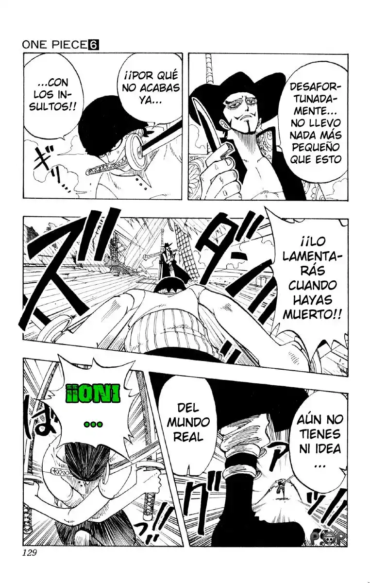 ONE PIECE Capitulo 51: "Roronoa Zoro cae al Mar" página 5