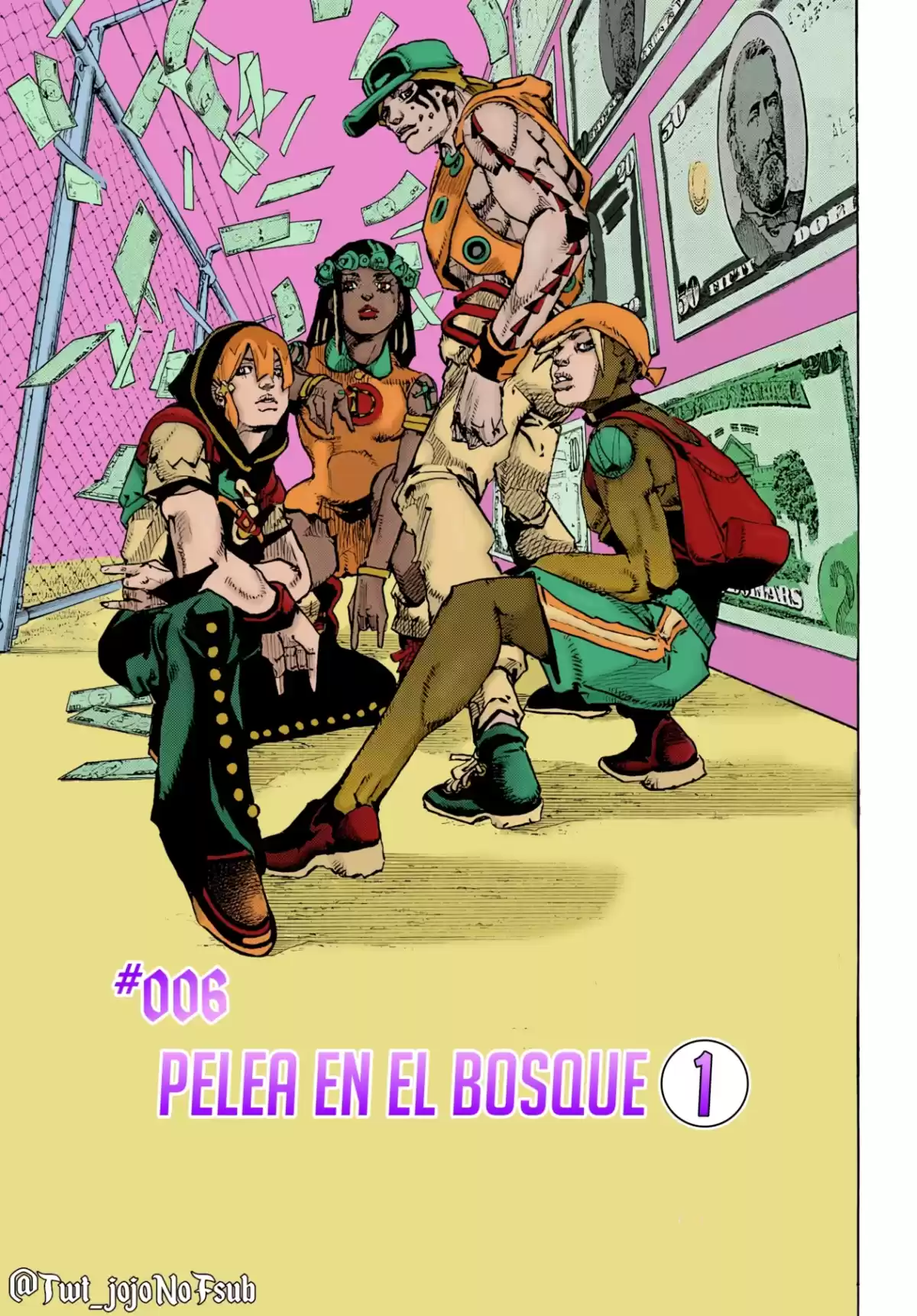 JoJo's Bizarre Adventure Parte 9: The JoJoLands Capitulo 6: Pelea en el Bosque Parte 1 página 2