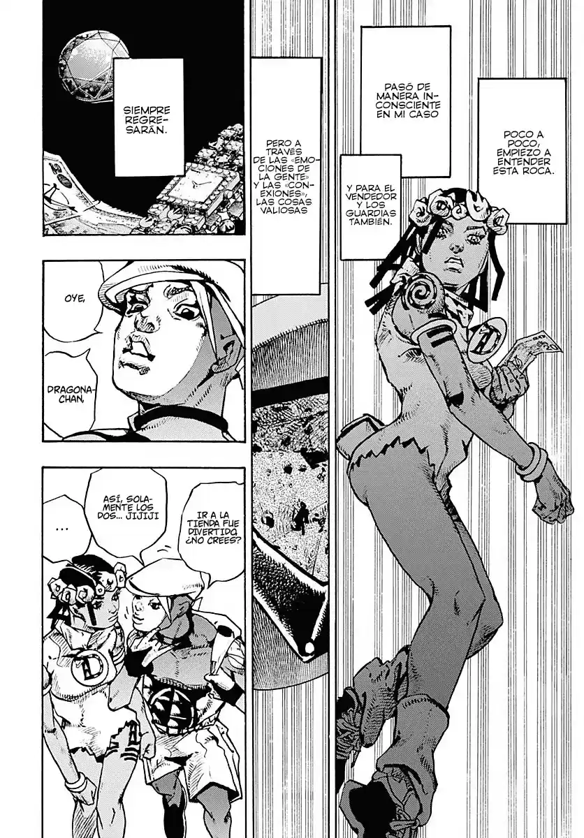 JoJo's Bizarre Adventure Parte 9: The JoJoLands Capitulo 9: El dueño de la roca volcánica página 34