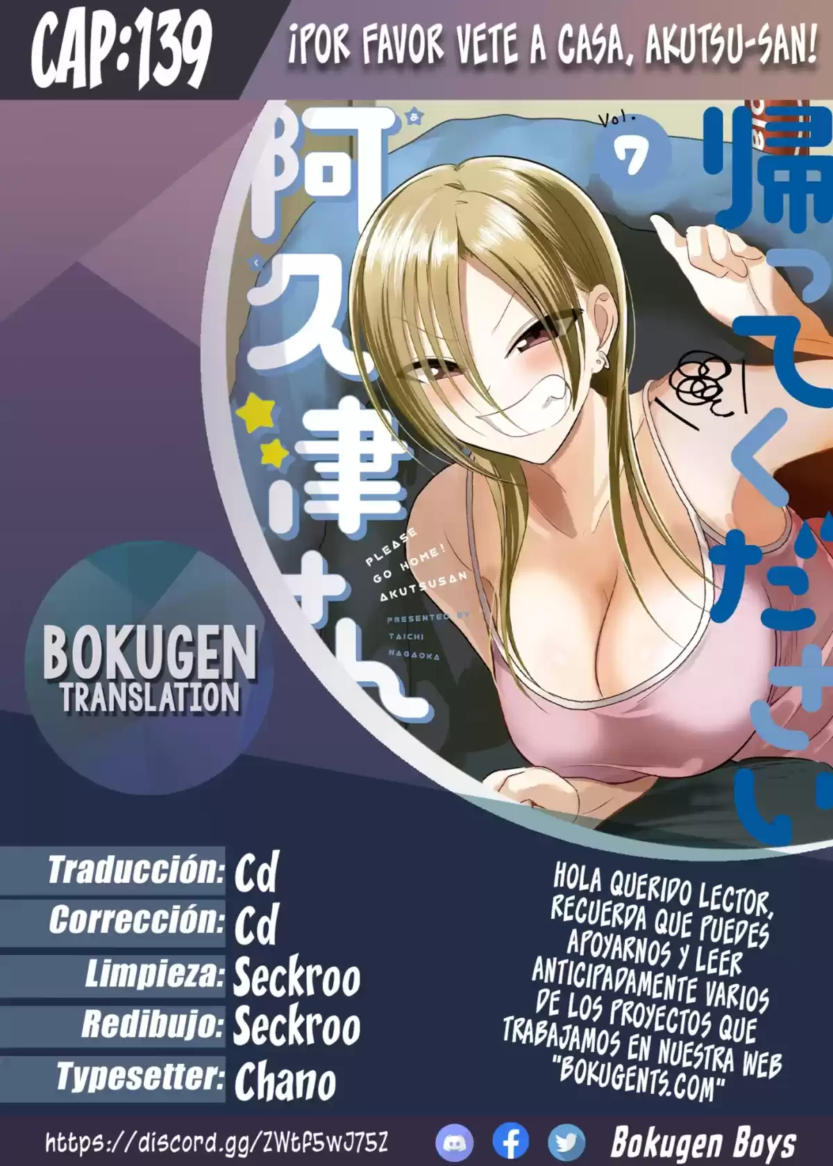 Kaette kudasai! Akutsu-san Capitulo 139 página 1