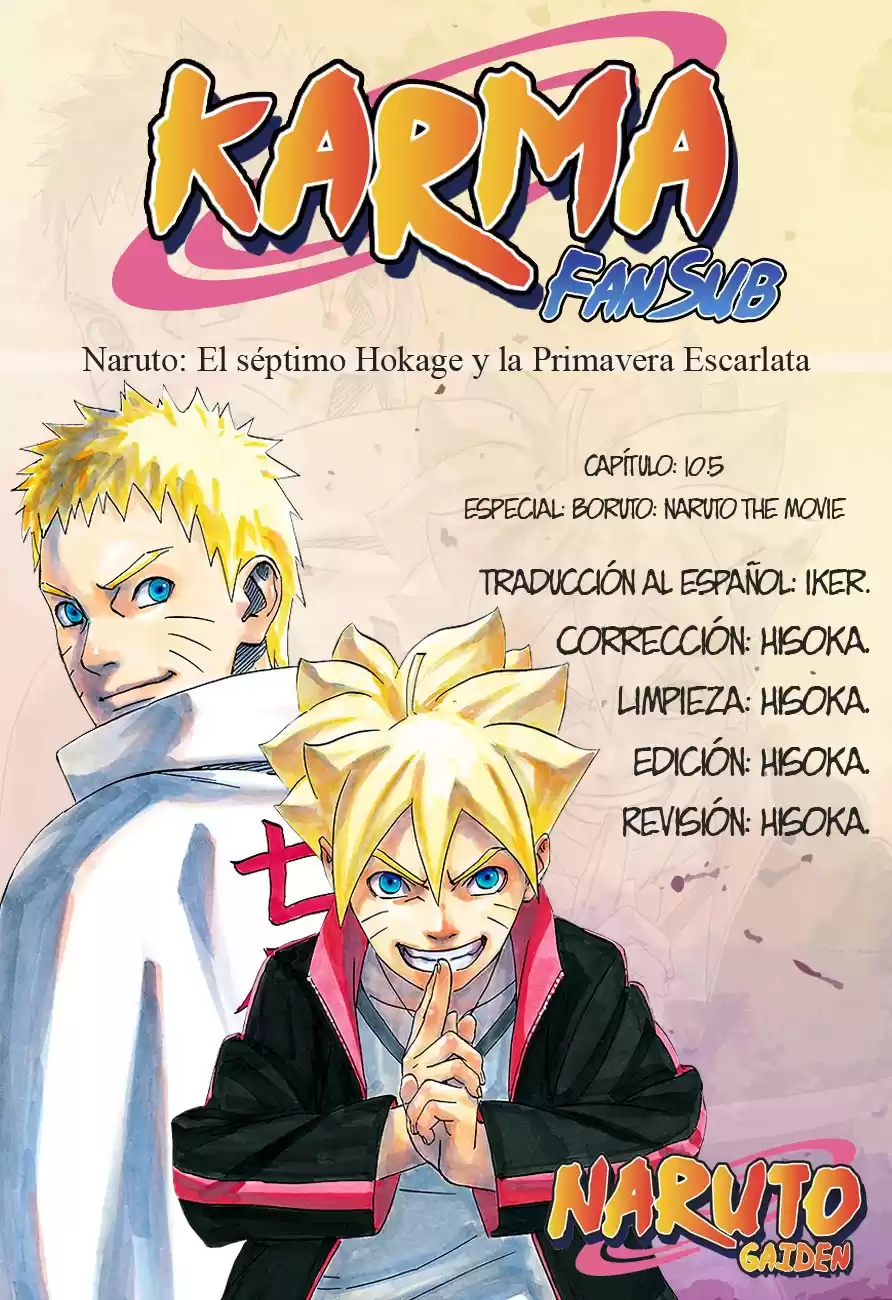 Naruto Gaiden: Nanadaime Hokage to Akairo no Hanatsuzuki Capitulo 10.05: Especial: Boruto: Naruto the Movie página 1