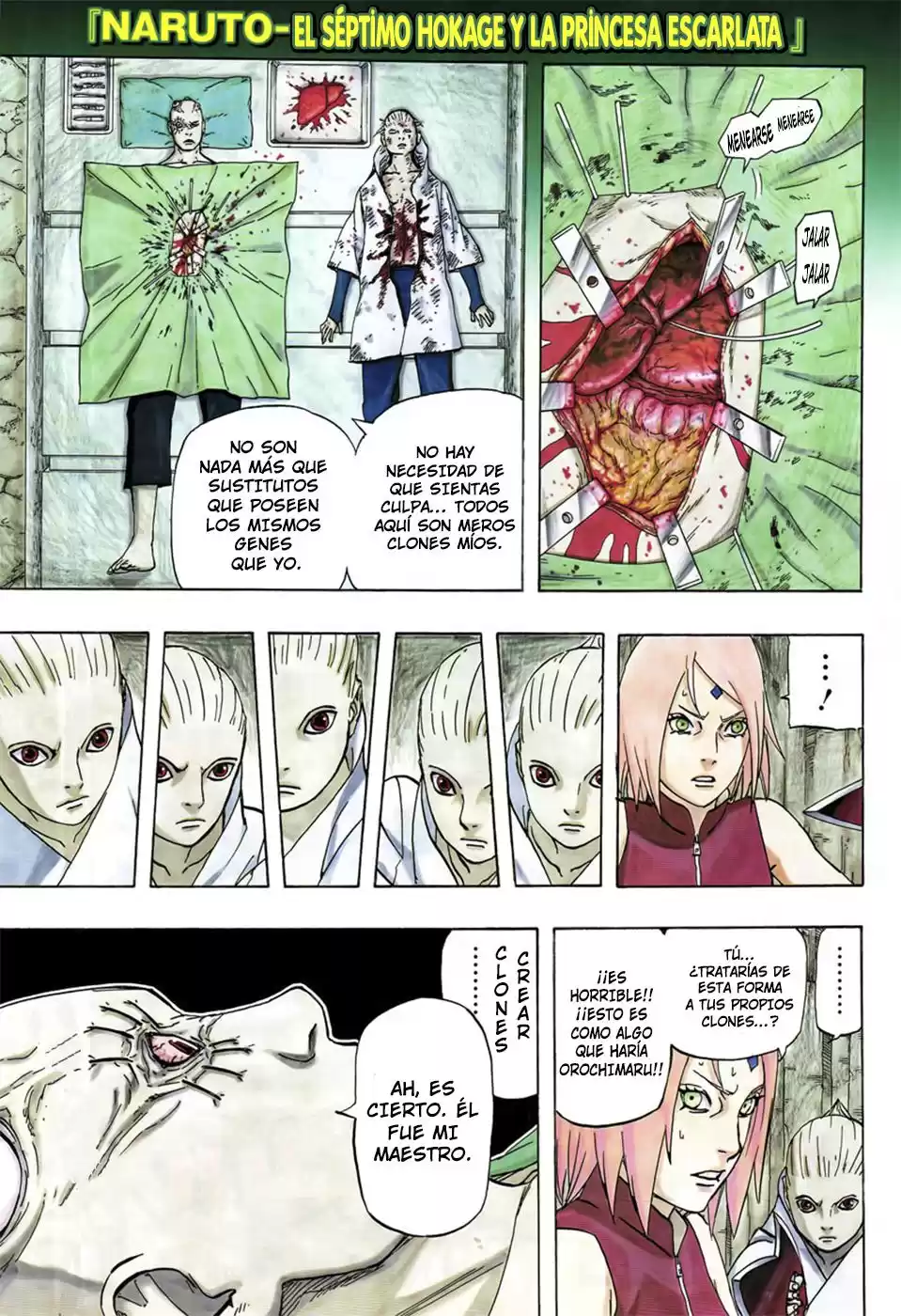 Naruto Gaiden: Nanadaime Hokage to Akairo no Hanatsuzuki Capitulo 7: Esclavos Geneticos página 2