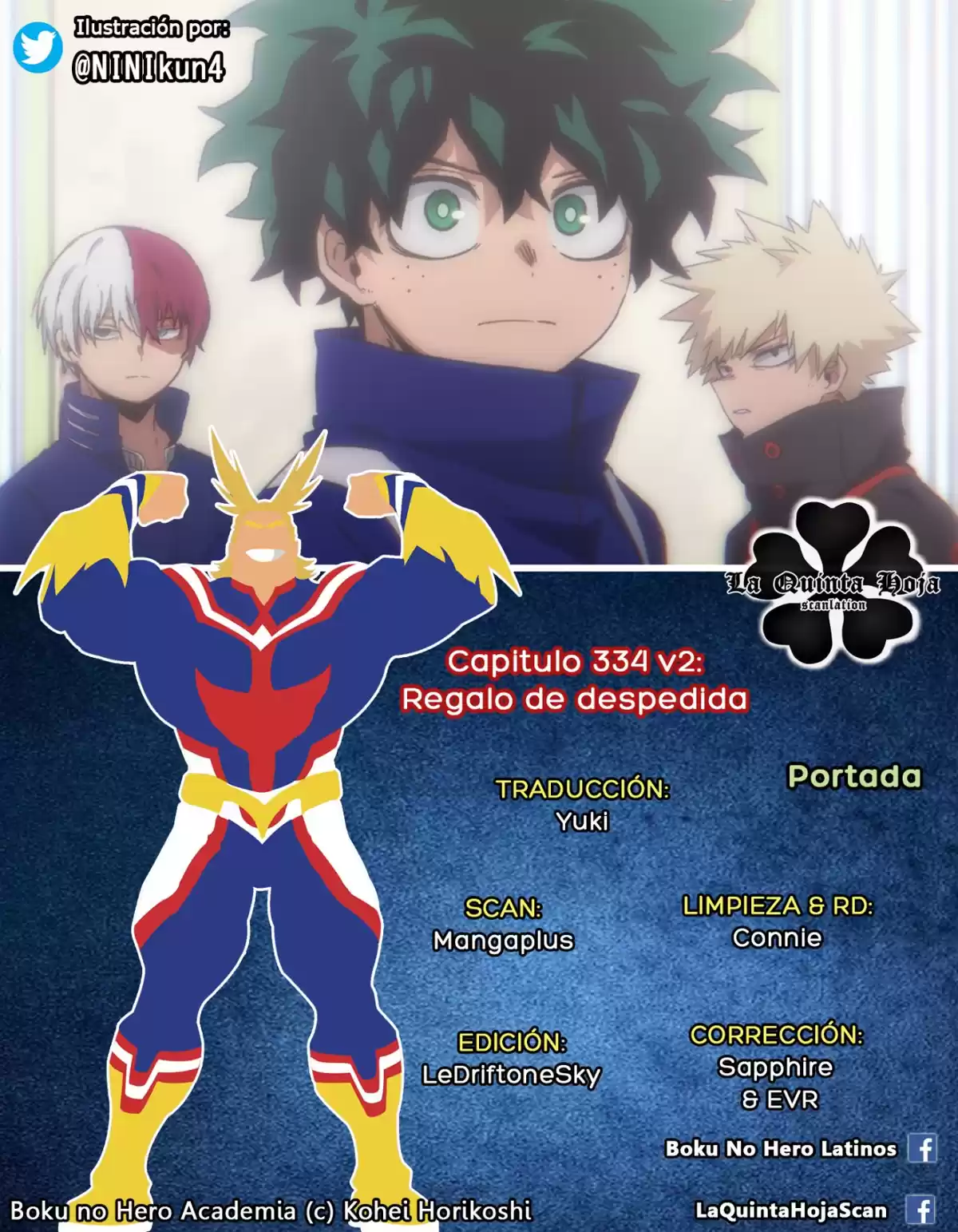 Boku no Hero Academia Capitulo 334: Regalo de despedida página 1