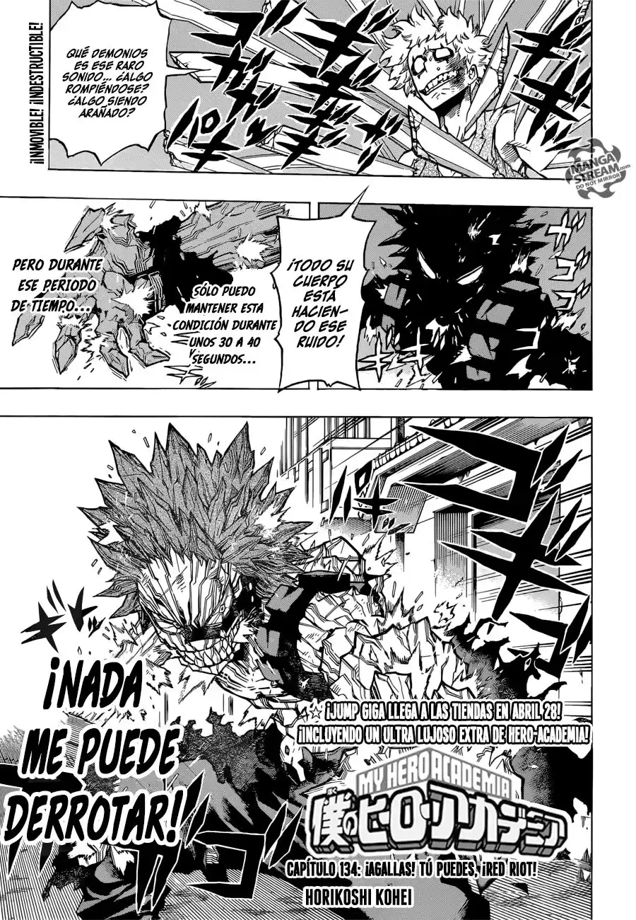 Boku no Hero Academia Capitulo 134: ¡Agallas! ¡Vamos, Red Riot! página 3