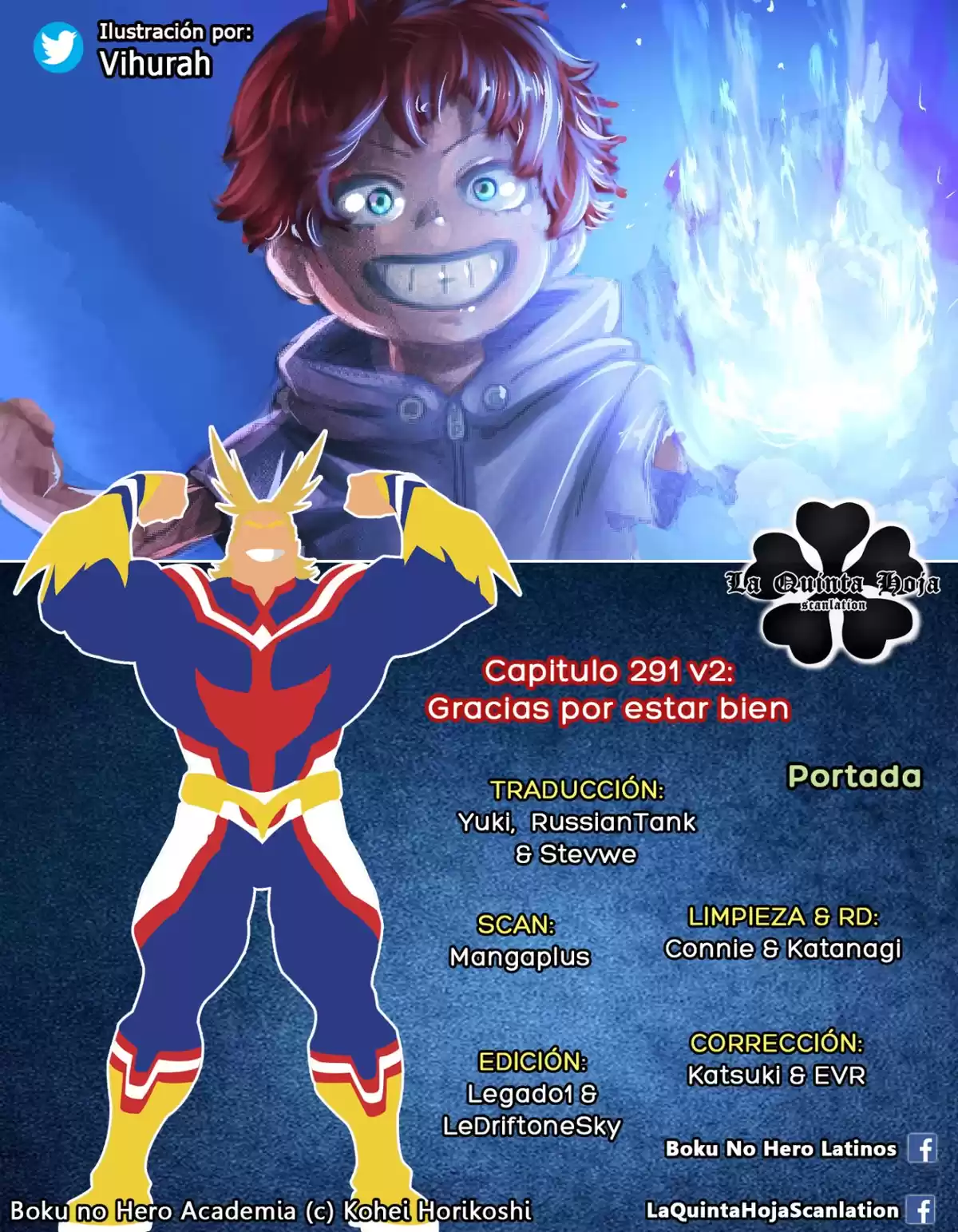 Boku no Hero Academia Capitulo 291: Gracias por estar bien página 1