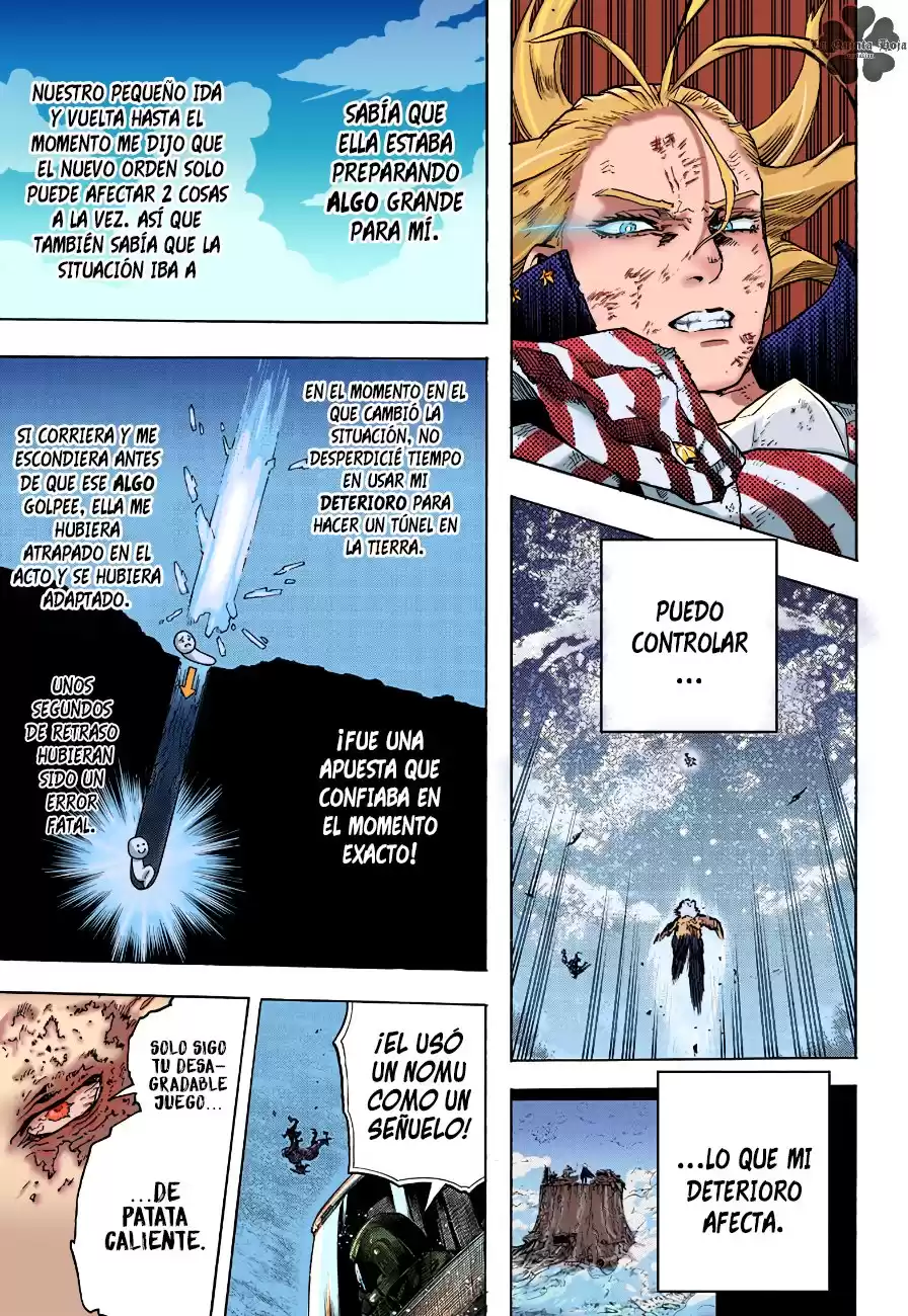 Boku no Hero Academia Capitulo 332.5: Nuevo modelo de misil teledirigido hipersonico (a color) página 15