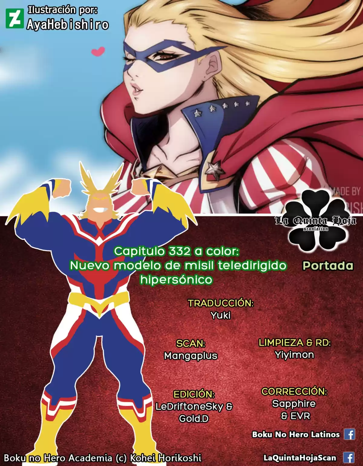 Boku no Hero Academia Capitulo 332.5: Nuevo modelo de misil teledirigido hipersonico (a color) página 2