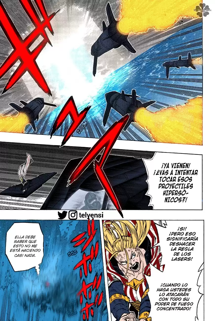 Boku no Hero Academia Capitulo 332.5: Nuevo modelo de misil teledirigido hipersonico (a color) página 6