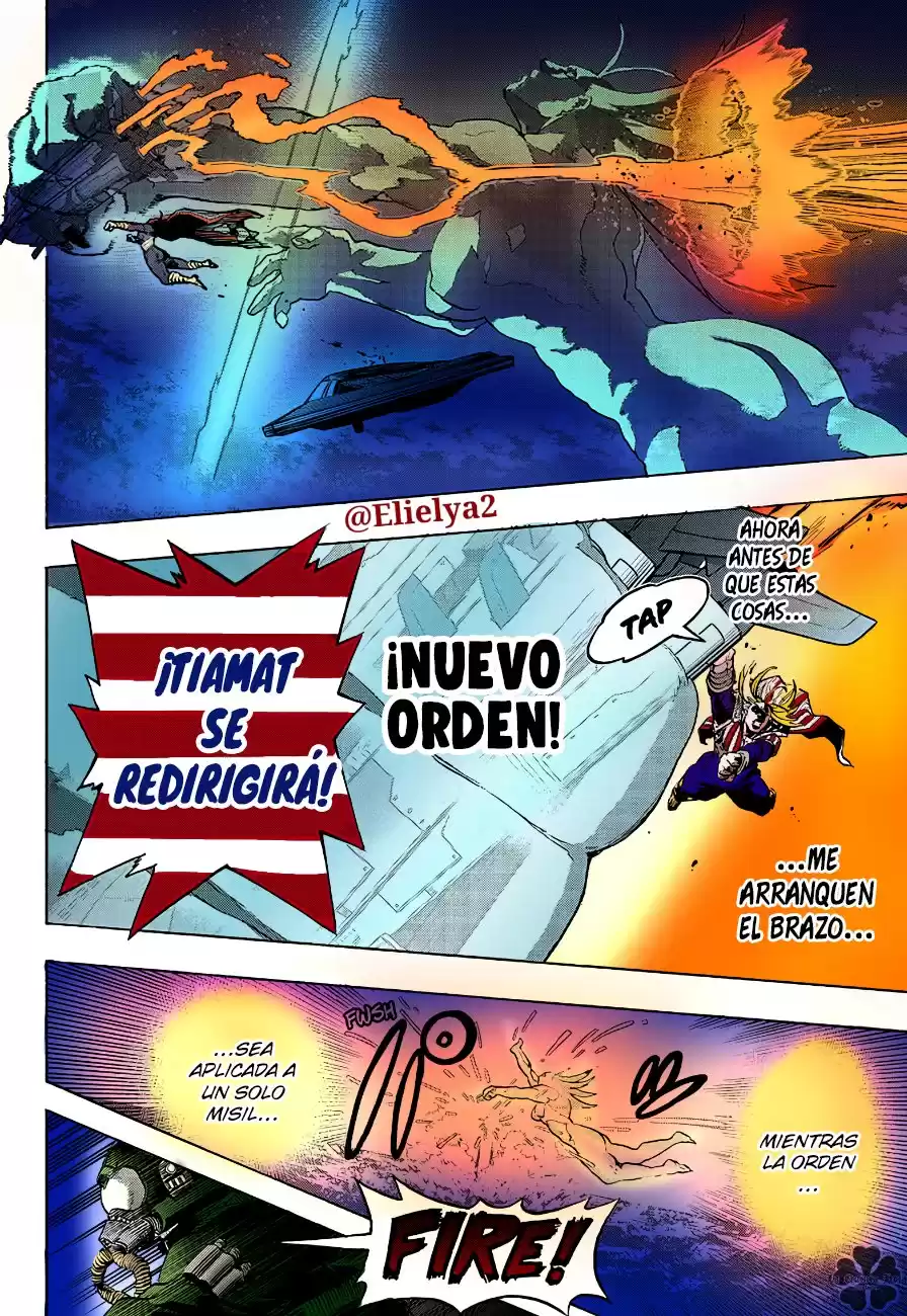 Boku no Hero Academia Capitulo 332.5: Nuevo modelo de misil teledirigido hipersonico (a color) página 9