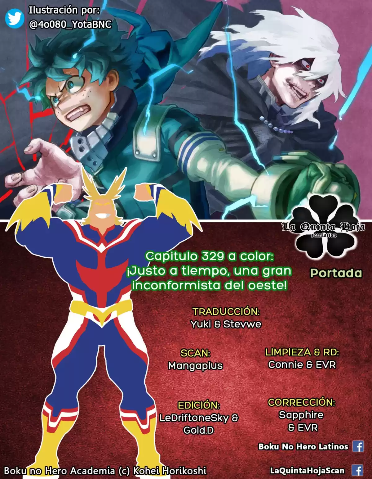 Boku no Hero Academia Capitulo 329.5: ¡Justo a tiempo, una gran inconformista del oeste! (a color) página 2