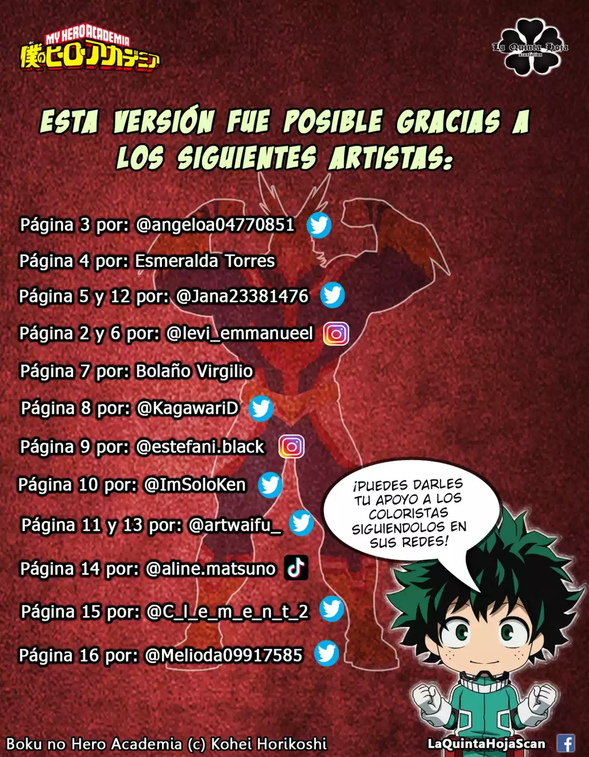 Boku no Hero Academia Capitulo 359.5: Lugar de aprendizaje (A color) página 2