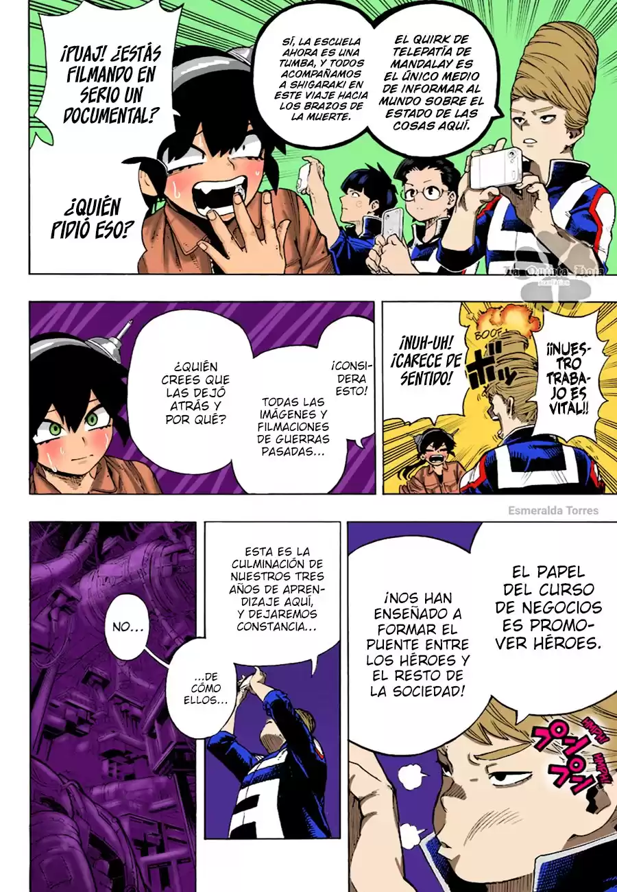 Boku no Hero Academia Capitulo 359.5: Lugar de aprendizaje (A color) página 5