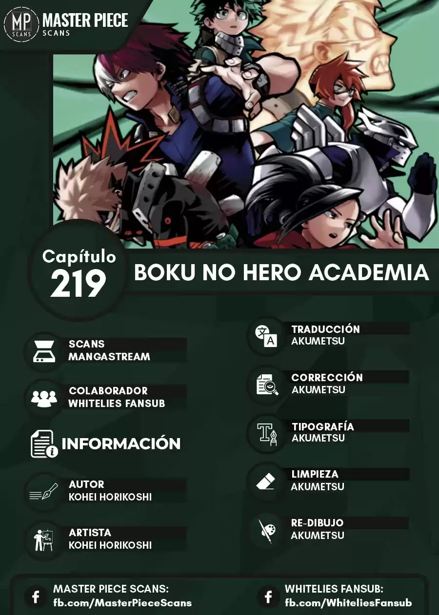 Boku no Hero Academia Capitulo 219: ¡Ve! ¡Sliding Go! página 1