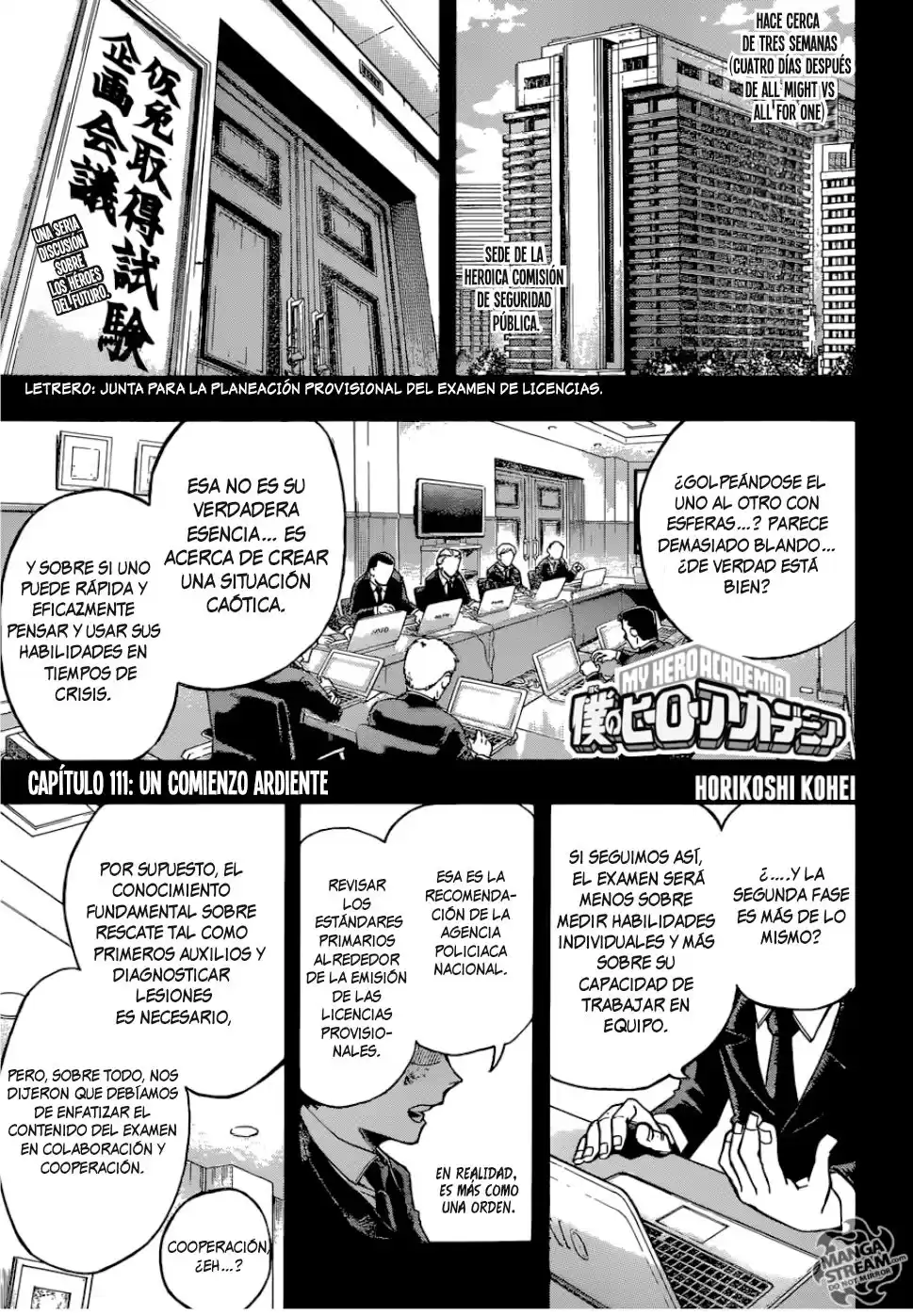 Boku no Hero Academia Capitulo 111: Un comienzo ardiente página 2