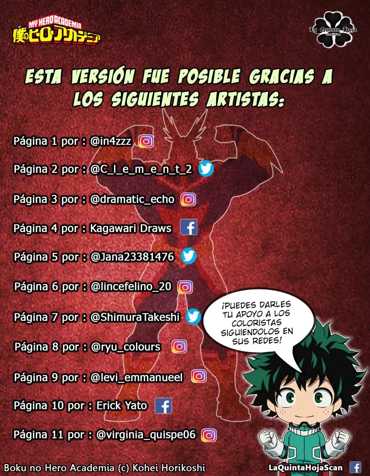 Boku no Hero Academia Capitulo 345.5: División (a color) página 1