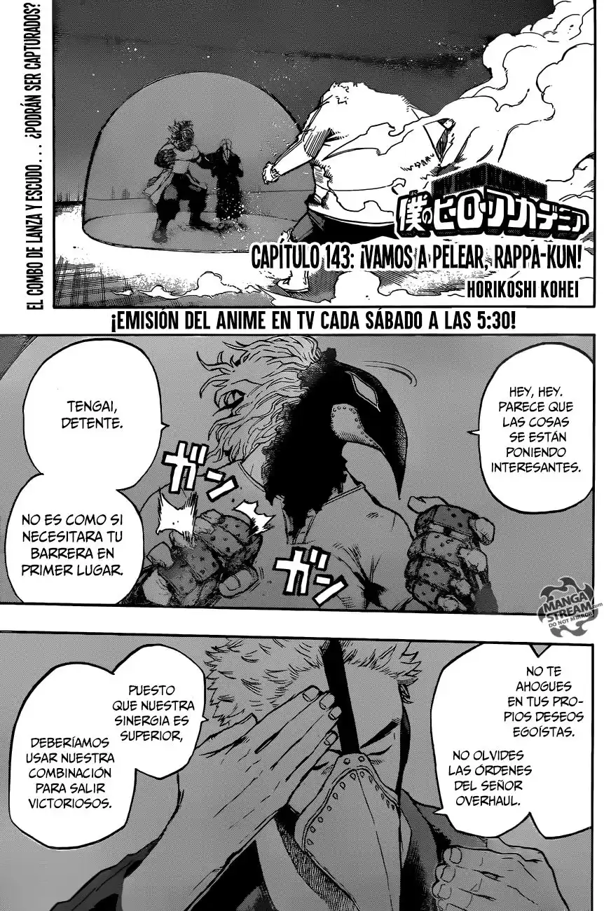 Boku no Hero Academia Capitulo 143: ¡Bailemos Rappa kun! página 3