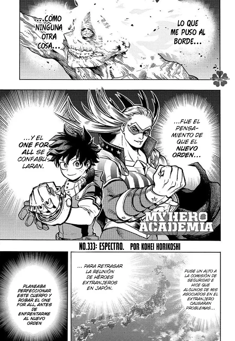 Boku no Hero Academia Capitulo 333: Espectro página 2