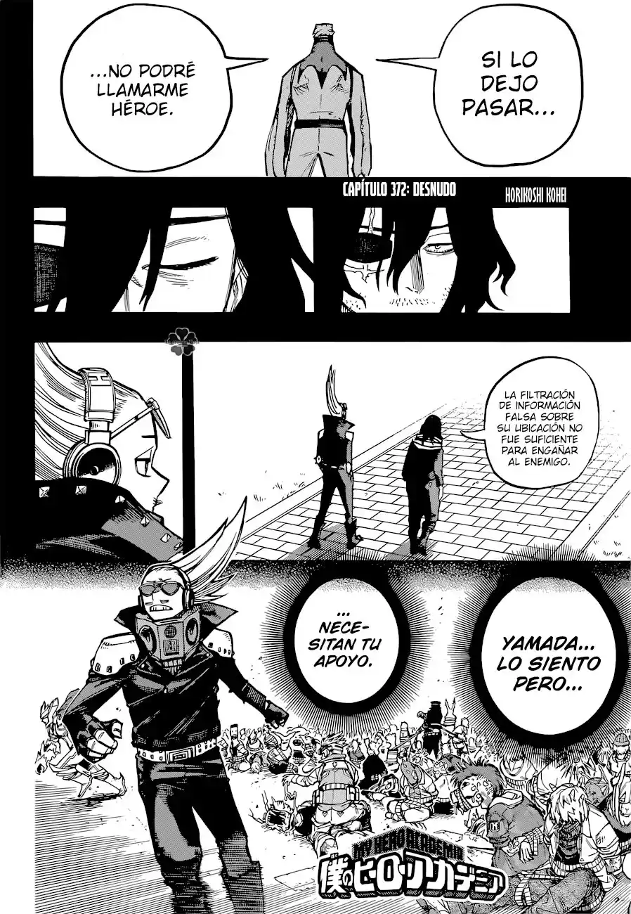 Boku no Hero Academia Capitulo 372: Desnudo página 3