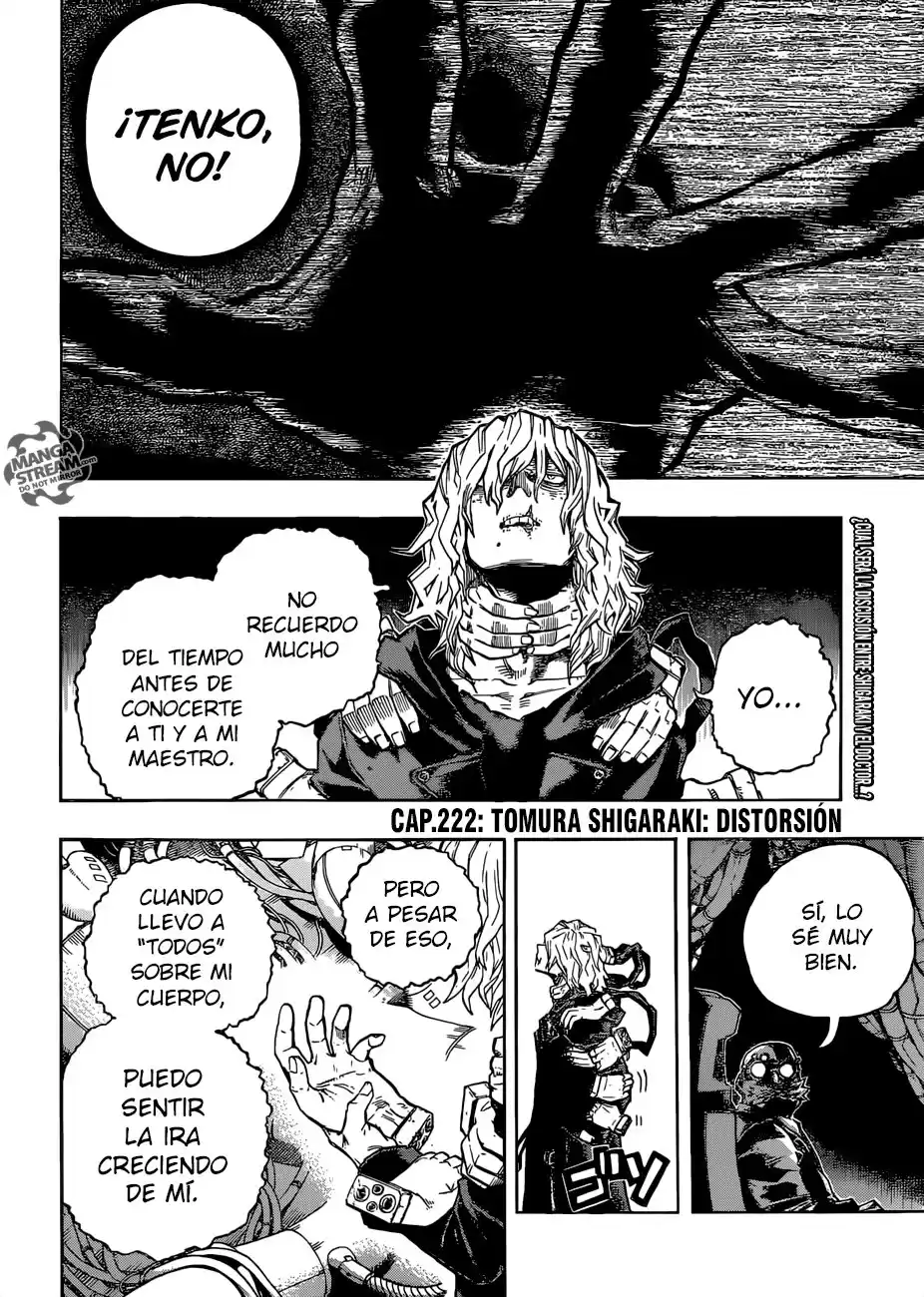 Boku no Hero Academia Capitulo 222: Shigaraki Tomura: Distorsión página 3