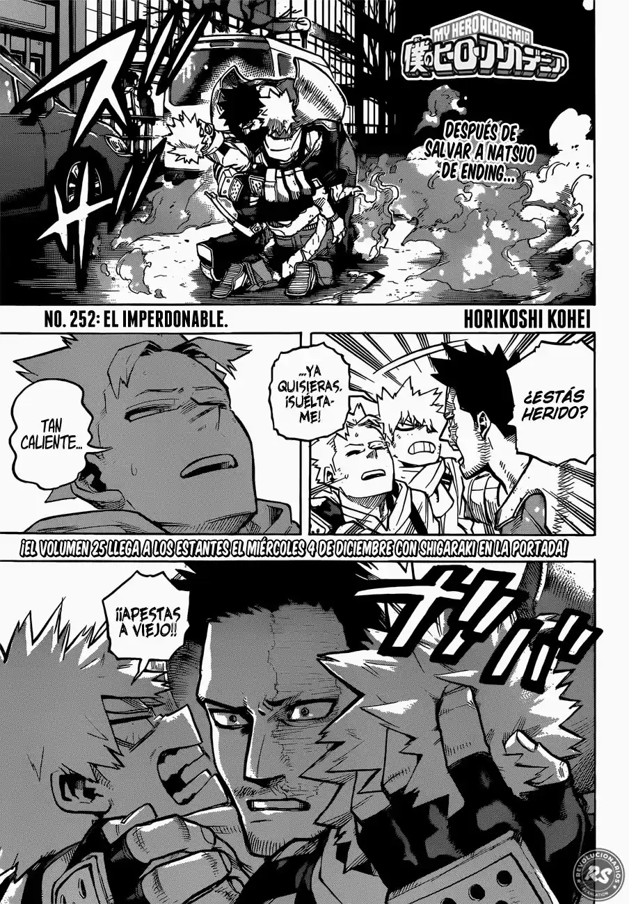 Boku no Hero Academia Capitulo 252: EL IMPERDONABLE página 4