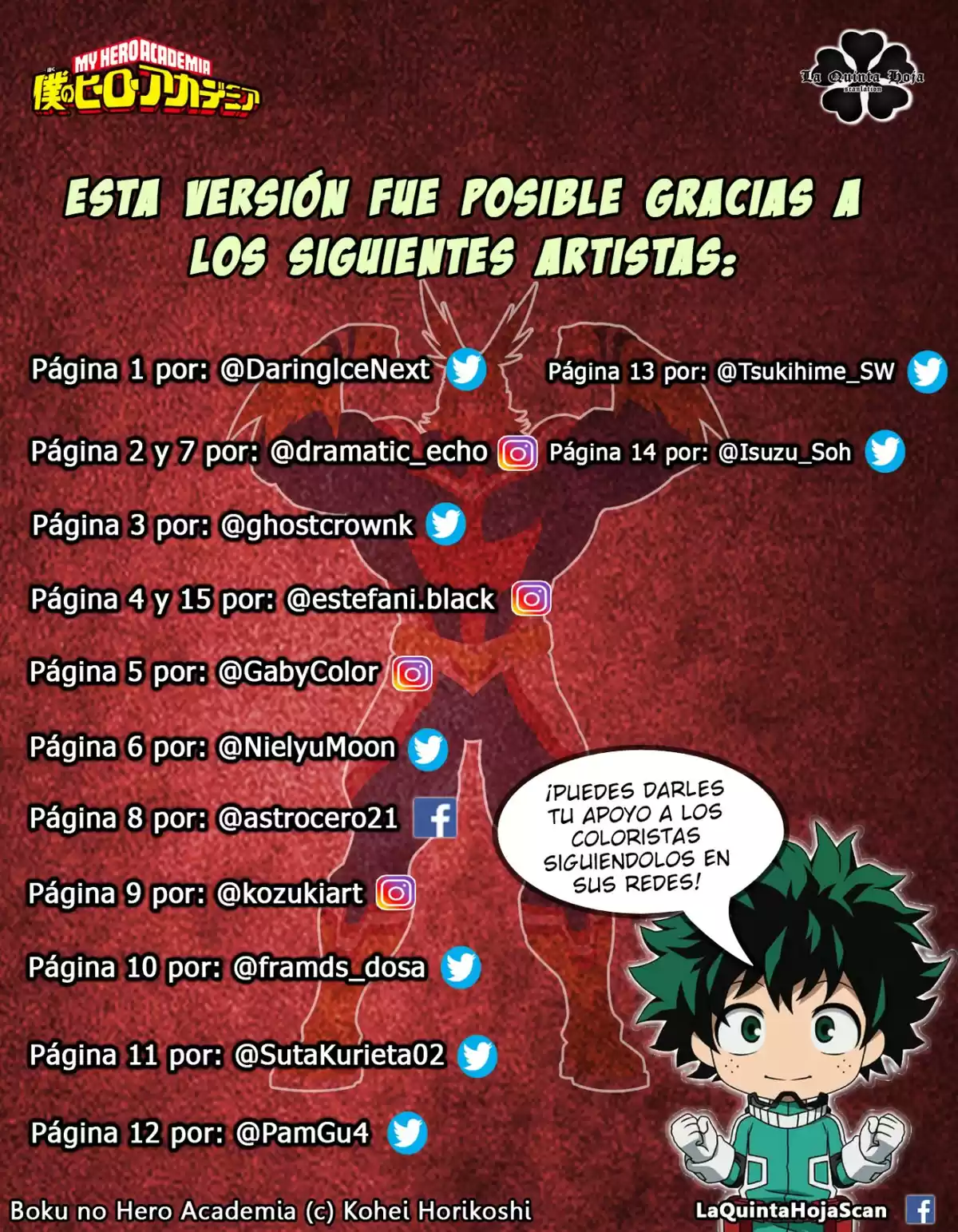 Boku no Hero Academia Capitulo 339.5: La historia de cómo todos nos convertimos en héroes, parte 2 (A color) página 2