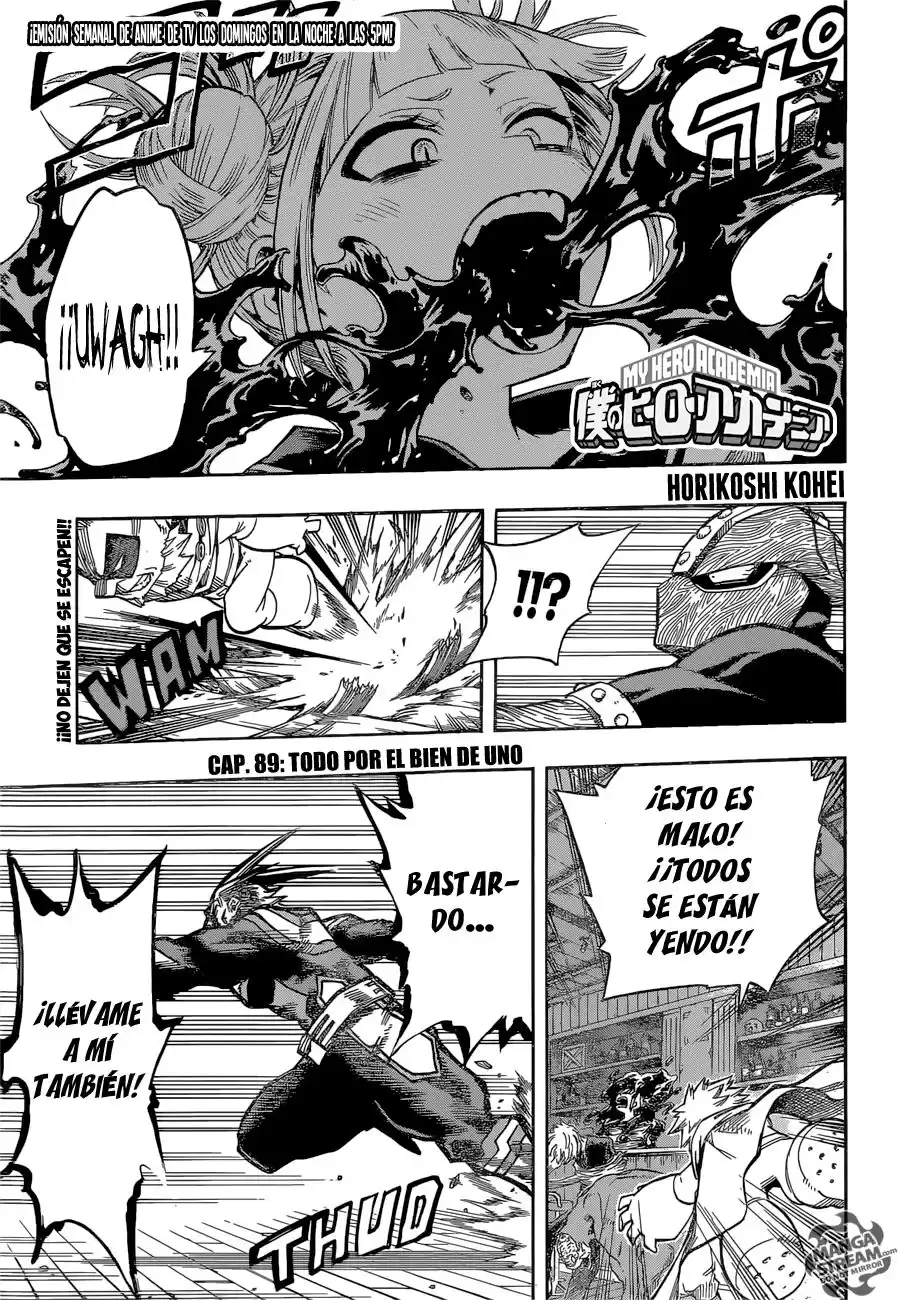 Boku no Hero Academia Capitulo 89: Todo por el bien de uno página 3