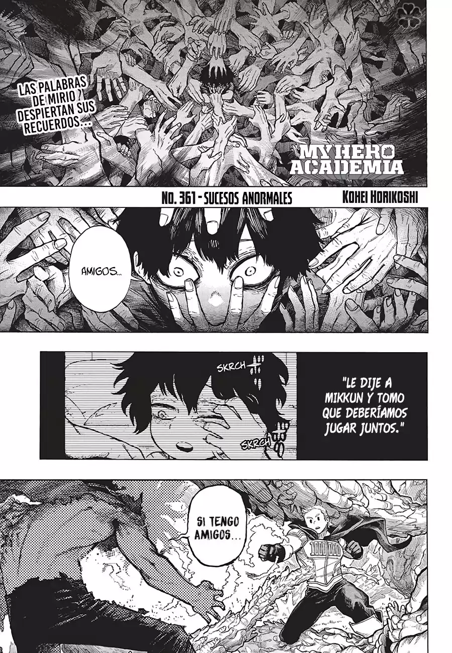 Boku no Hero Academia Capitulo 361: Sucesos anormales página 2