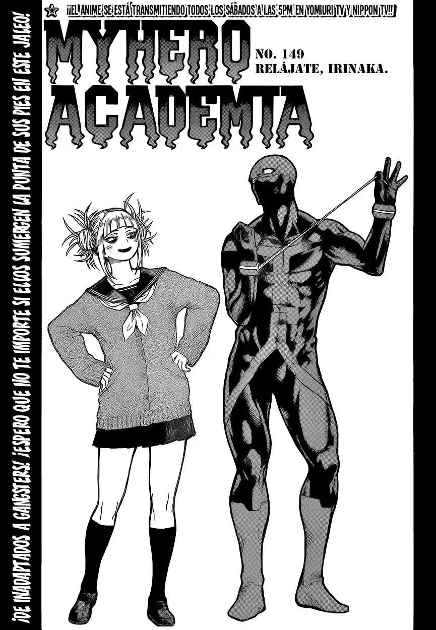 Boku no Hero Academia Capitulo 149: Cálmate, Irinaka. página 3