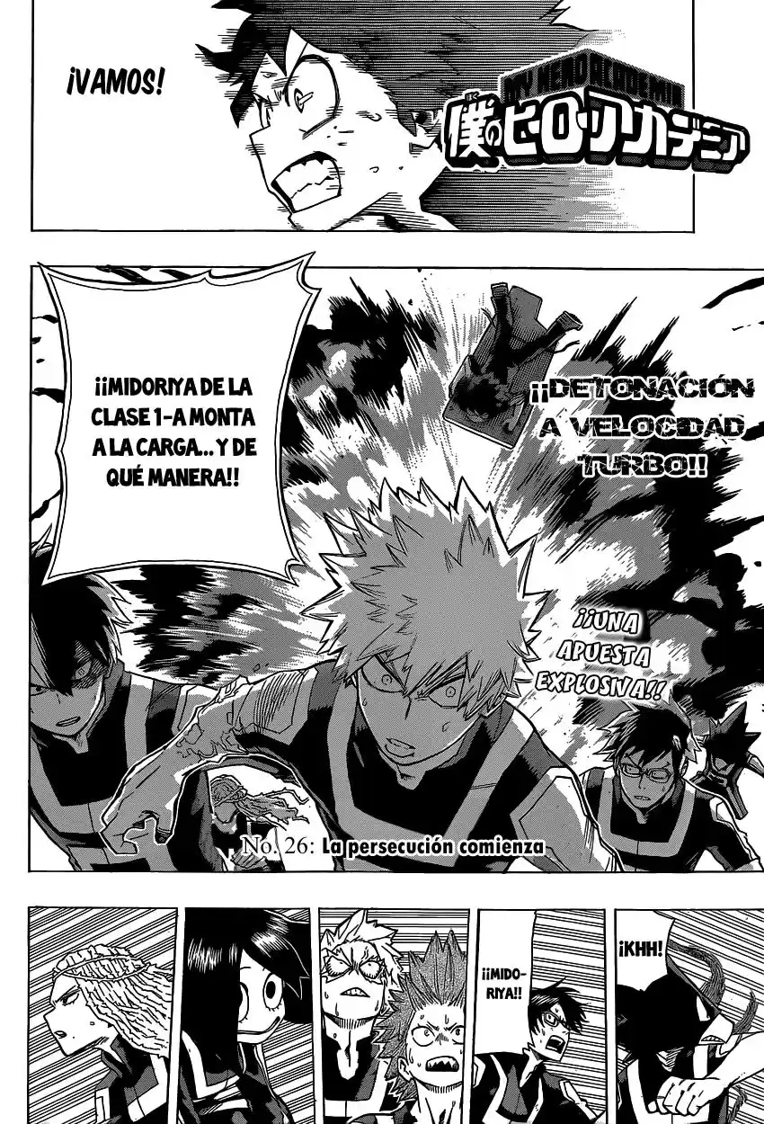 Boku no Hero Academia Capitulo 26: La persecución comienza página 3