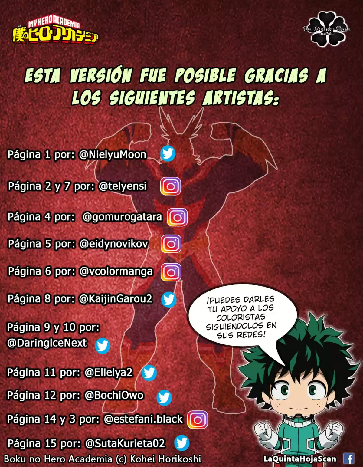 Boku no Hero Academia Capitulo 334.5: Regalo de despedida página 2