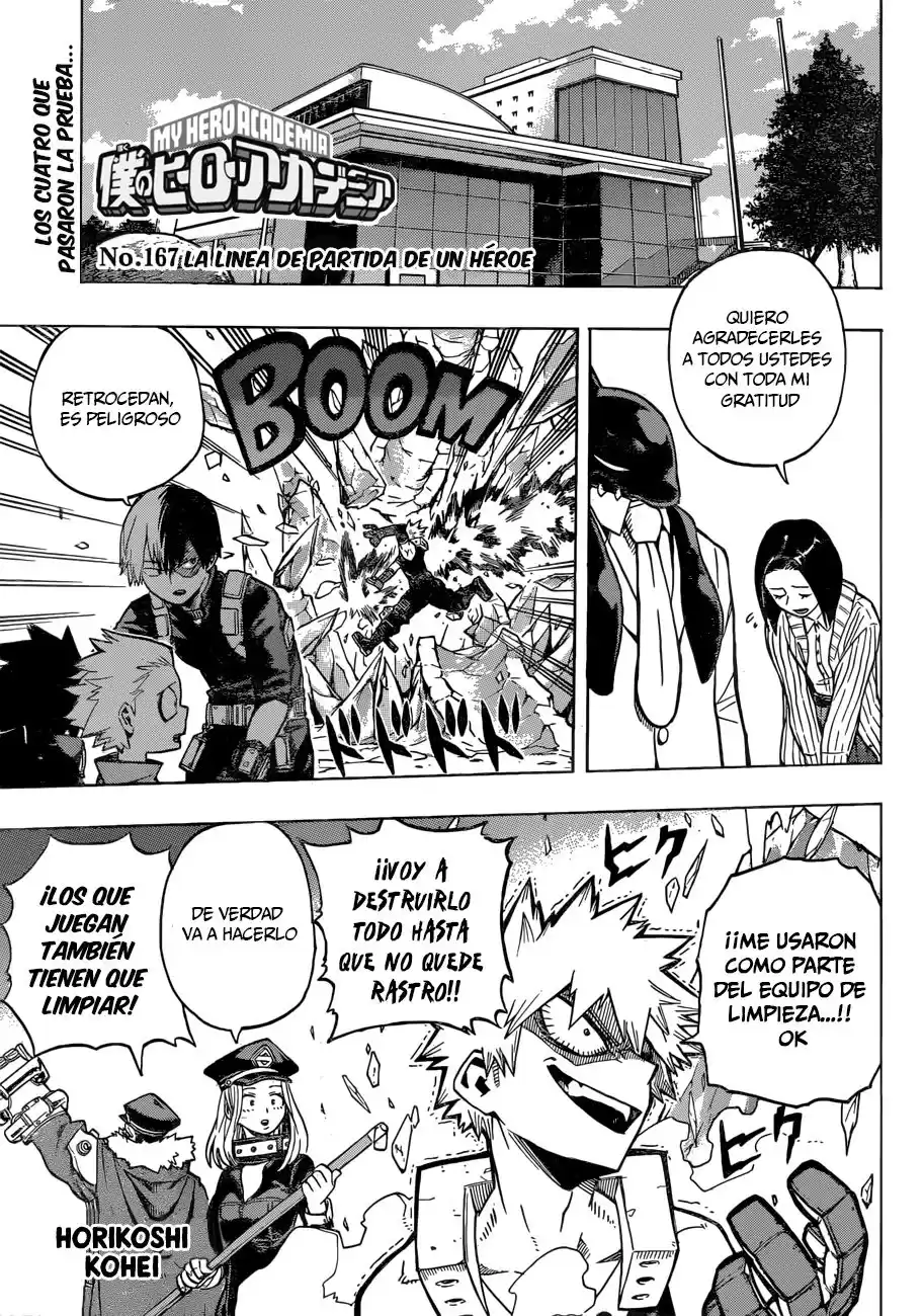 Boku no Hero Academia Capitulo 167: La línea de partida de un héroe página 2