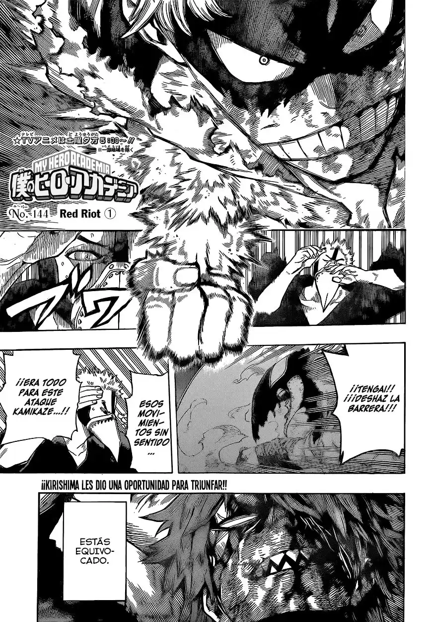 Boku no Hero Academia Capitulo 144: Red Riot 1 página 2