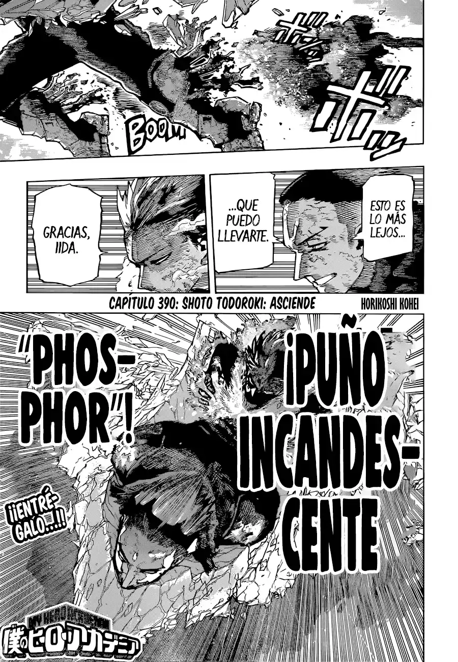 Boku no Hero Academia Capitulo 390: Shoto Todoroki: En ascenso página 2