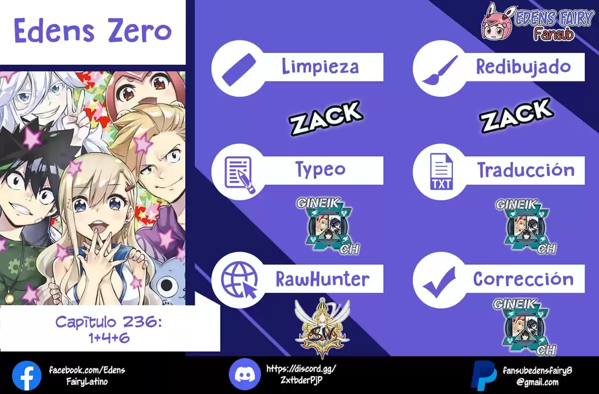 Edens Zero Capitulo 236: 1+4+6 página 1