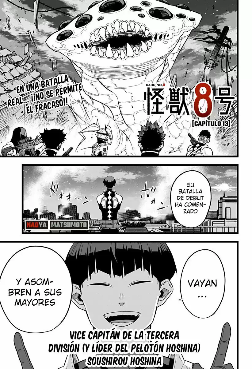 Kaiju No. 8 Capitulo 13 página 1