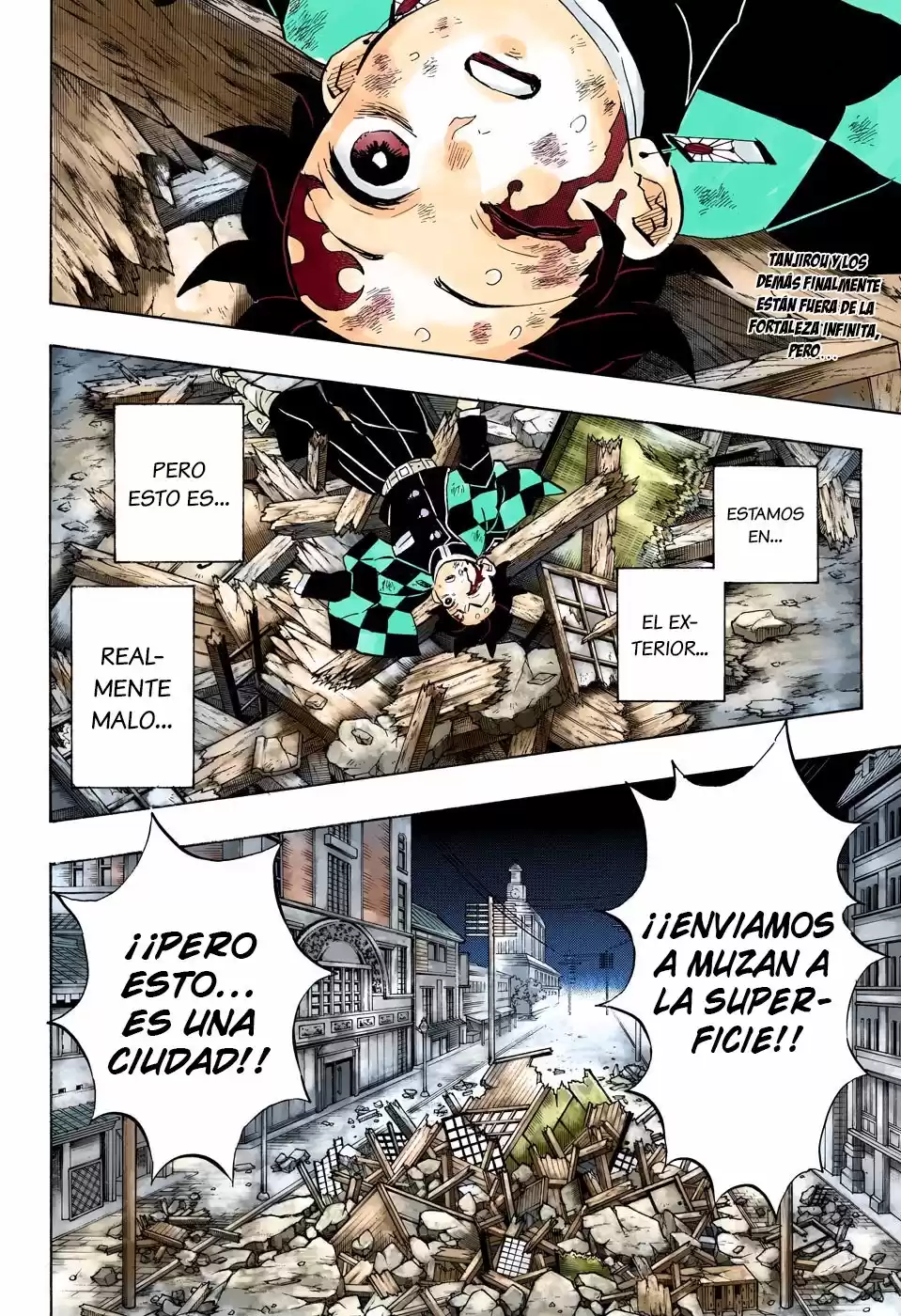 Demon Slayer: Kimetsu no Yaiba Capitulo 184.5: Escapar de la Batalla (COLOR). página 3