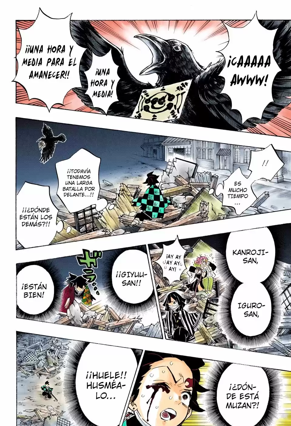 Demon Slayer: Kimetsu no Yaiba Capitulo 184.5: Escapar de la Batalla (COLOR). página 5