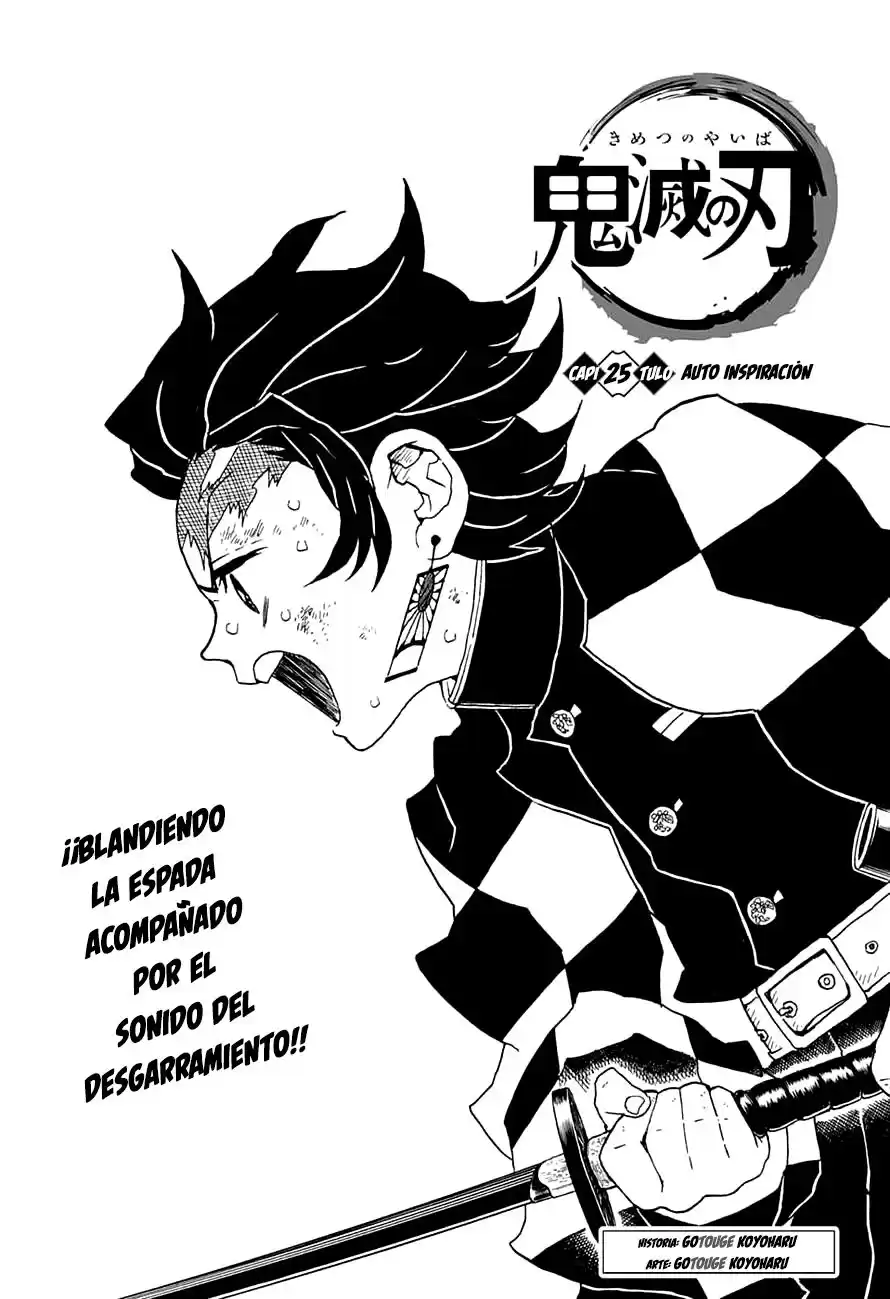 Demon Slayer: Kimetsu no Yaiba Capitulo 25: Auto inspiración página 1