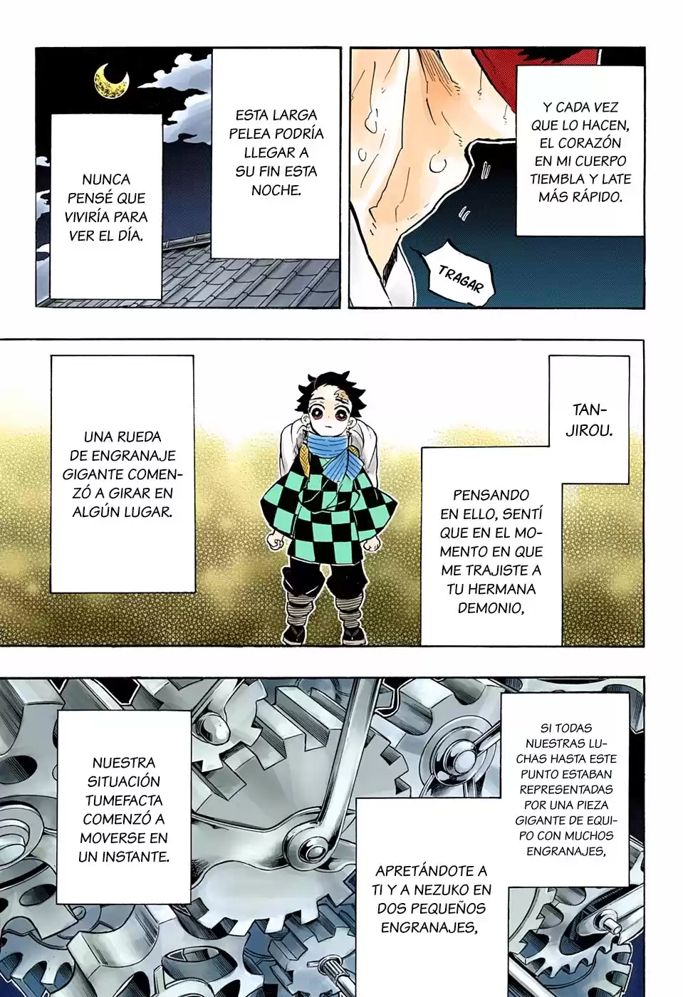 Demon Slayer: Kimetsu no Yaiba Capitulo 147.5: Pequeña rueda de engranaje (color) página 9