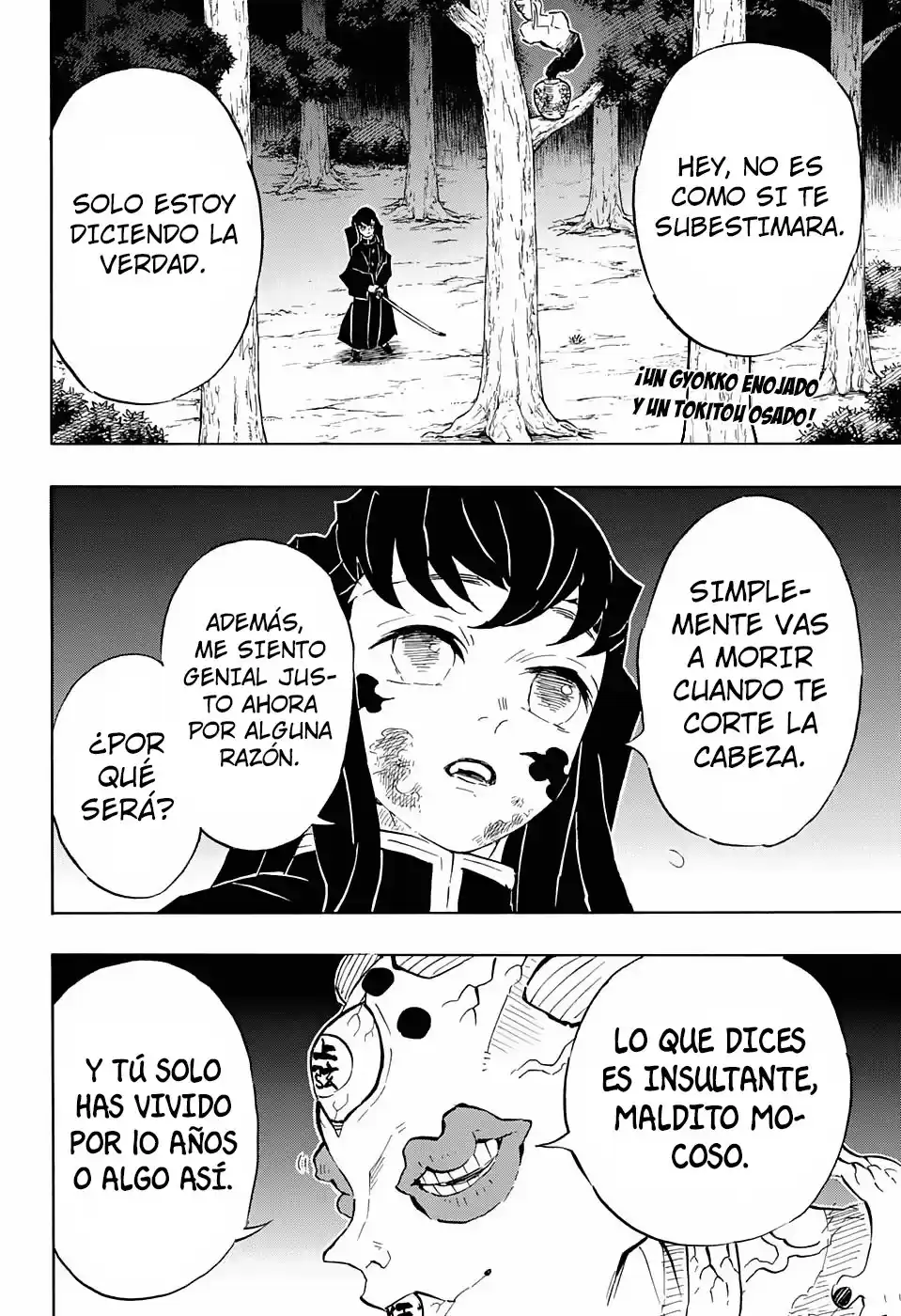 Demon Slayer: Kimetsu no Yaiba Capitulo 120: Enfrentamiento de Insultos página 3