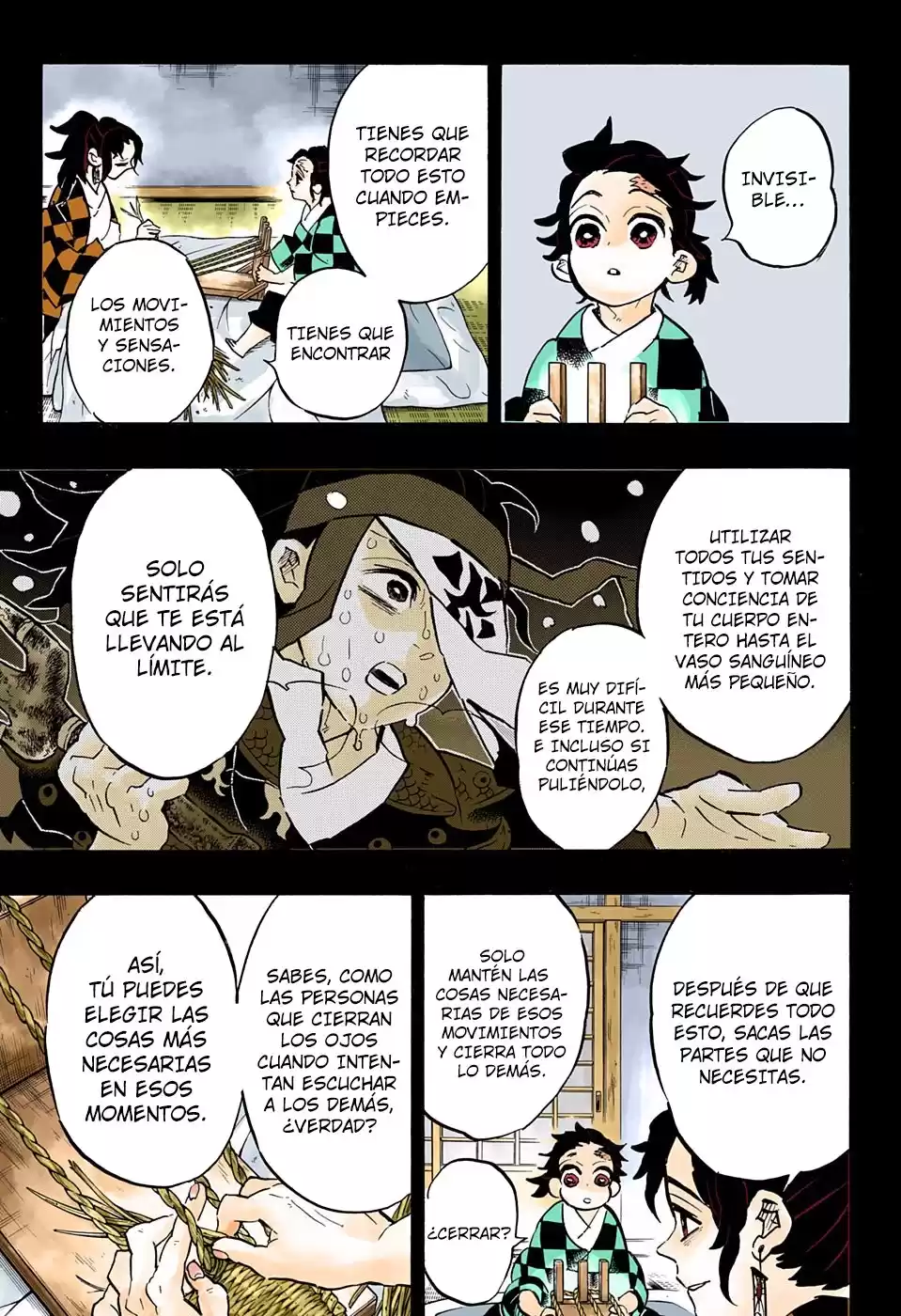 Demon Slayer: Kimetsu no Yaiba Capitulo 151.5: Suena una campana en una noche nevada iluminada por la luna (color) página 6