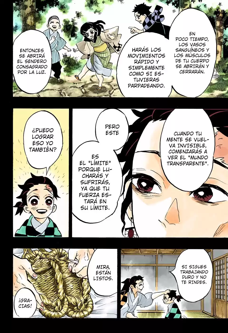 Demon Slayer: Kimetsu no Yaiba Capitulo 151.5: Suena una campana en una noche nevada iluminada por la luna (color) página 7