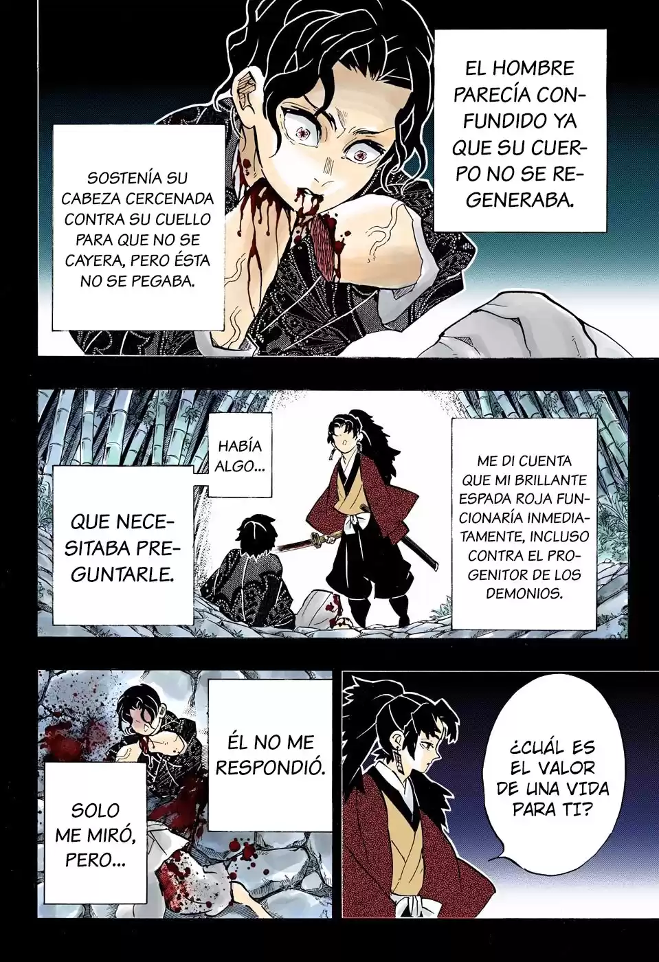 Demon Slayer: Kimetsu no Yaiba Capitulo 187.5: Persona Inocente (COLOR). página 6