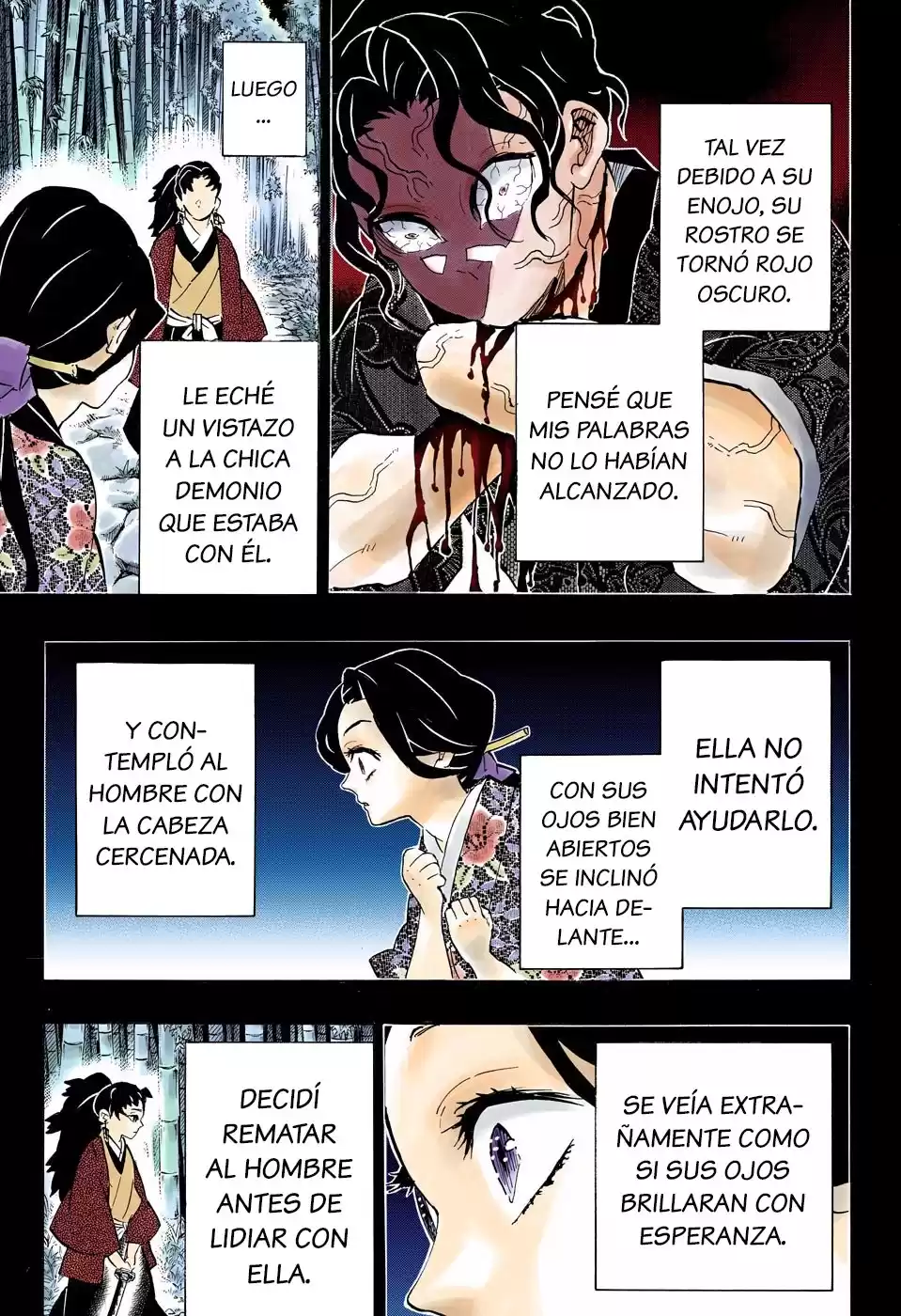 Demon Slayer: Kimetsu no Yaiba Capitulo 187.5: Persona Inocente (COLOR). página 7