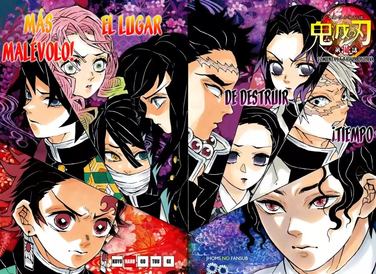 Demon Slayer: Kimetsu no Yaiba Capitulo 140.5: comienza la batalla decisiva (color) página 3