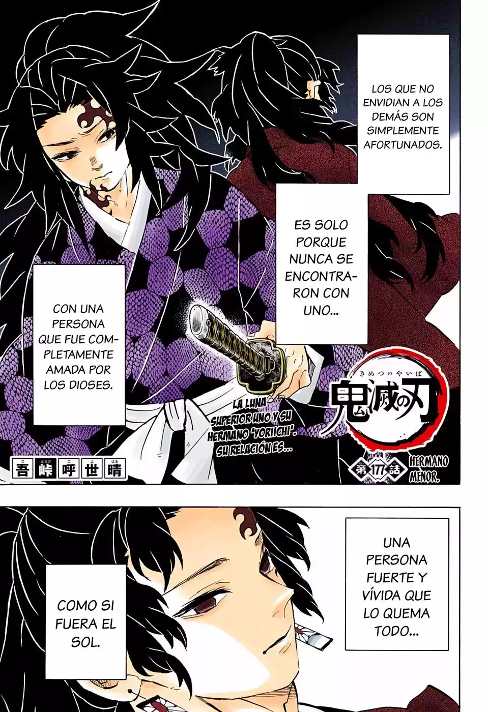 Demon Slayer: Kimetsu no Yaiba Capitulo 177.5: Hermano menor (COLOR). página 2